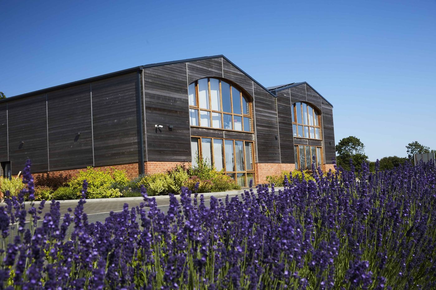 Office block exterior at Grovelands Business Park, Northamptonshire