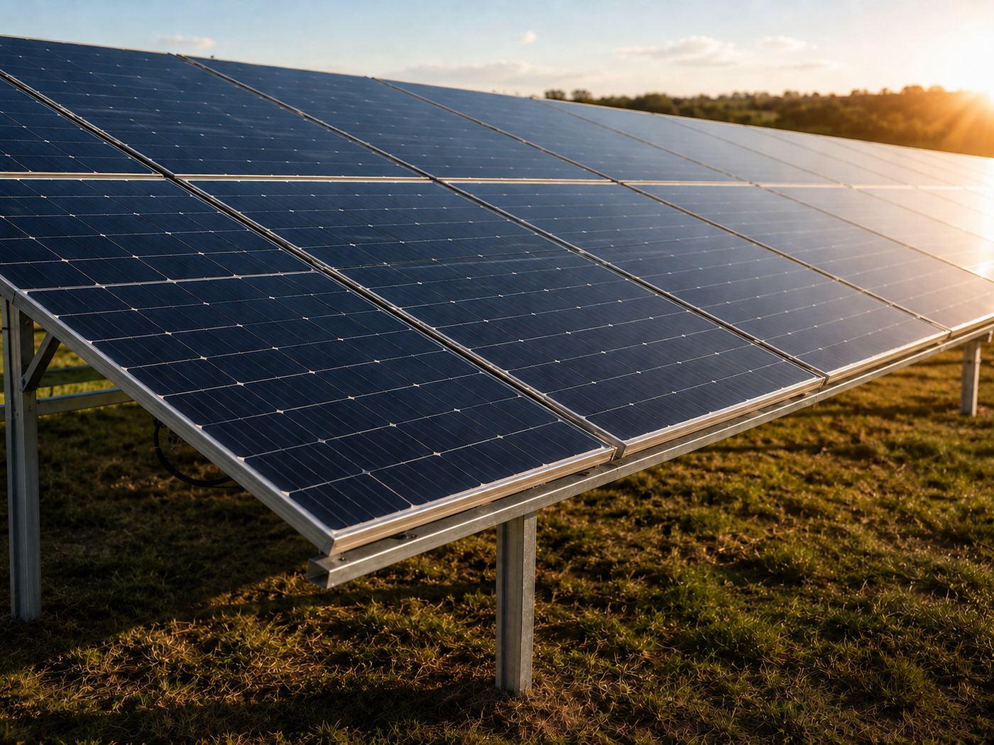 The 1.5MW on-site solar farm at East Haddon that powers Grovelands Business Park